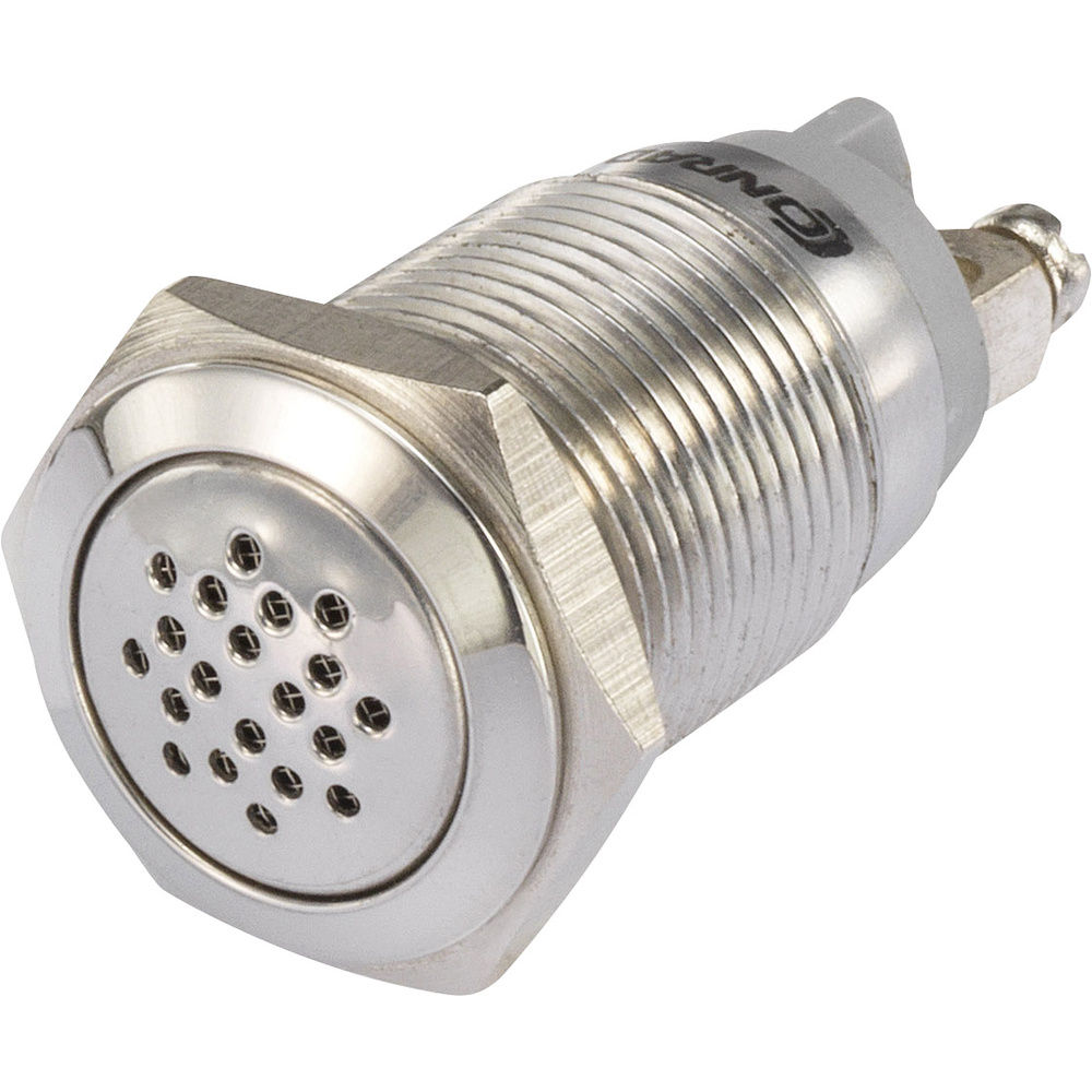 Conrad Versilbert Tru Components 1231433 Signalgeber Geräusch-Entwicklung: 85 Db Spannung: 12 V/Dc Intervallton 1 St.