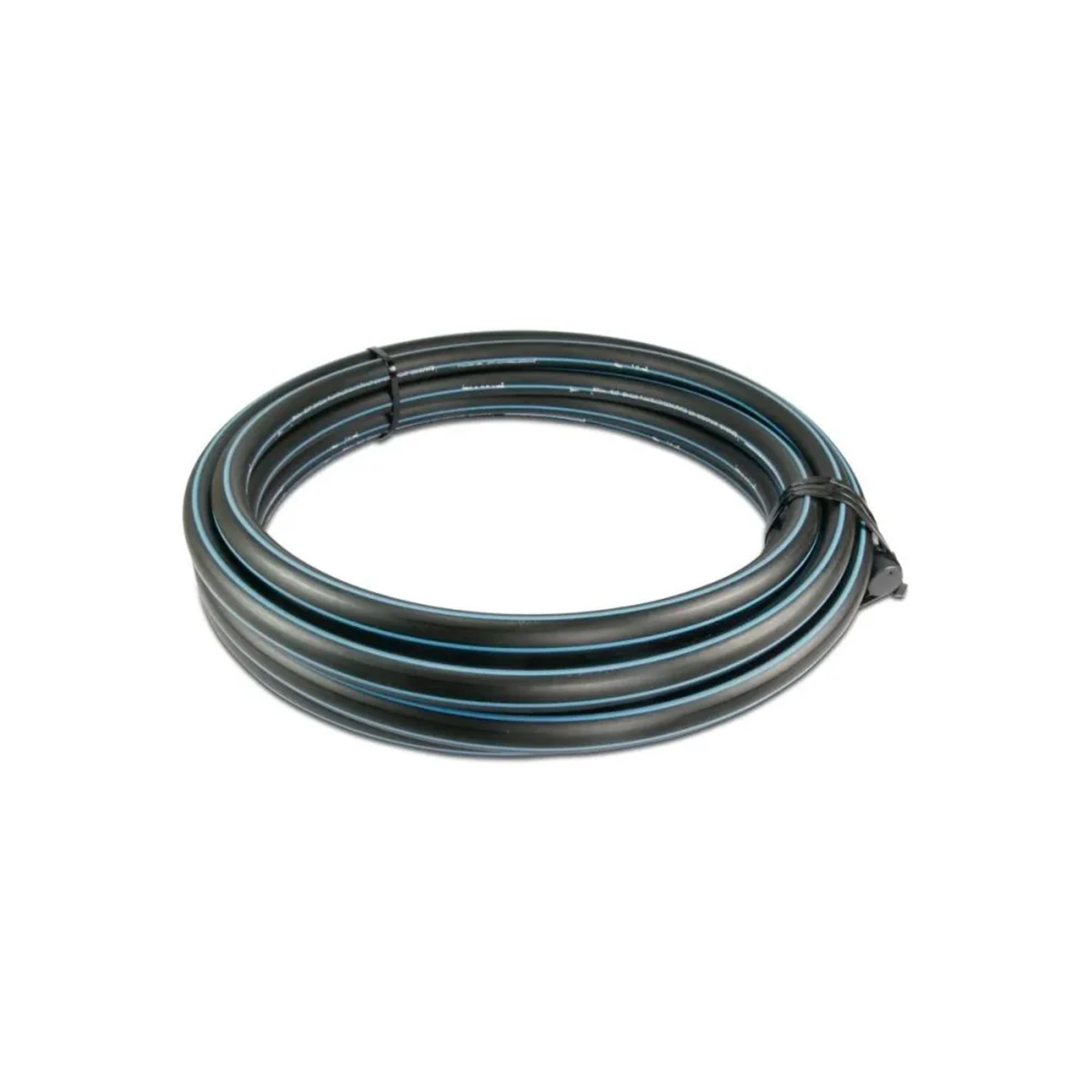 Boni-Shop® Pe80 Rohr, 25mm Wasserrohr, Pe Druckrohr, 1m, Schwarz/blau