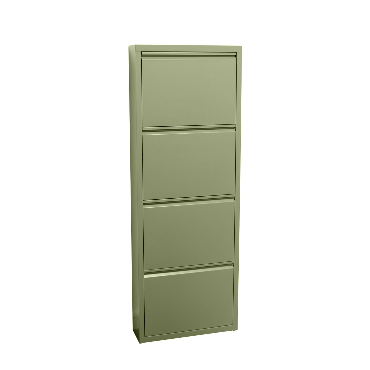 Ebuy24 – Armoire À Chaussures 4 Portes En Métal Vert Ral 6013