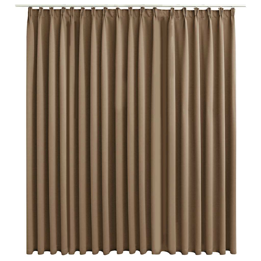 Vidaxl Verdunkelungsvorhang Mit Haken Taupe 290 X 245 Cm 8719883720166