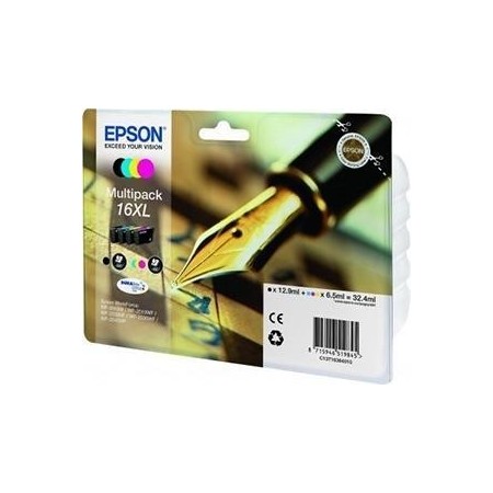 Epson E16XL Druckerpatronen XL bk - Epson No. 16XL, C13T16364010 für z.B. Epson WorkForce WF -2010 W, Epson WorkForce WF -2500 - Bild 4