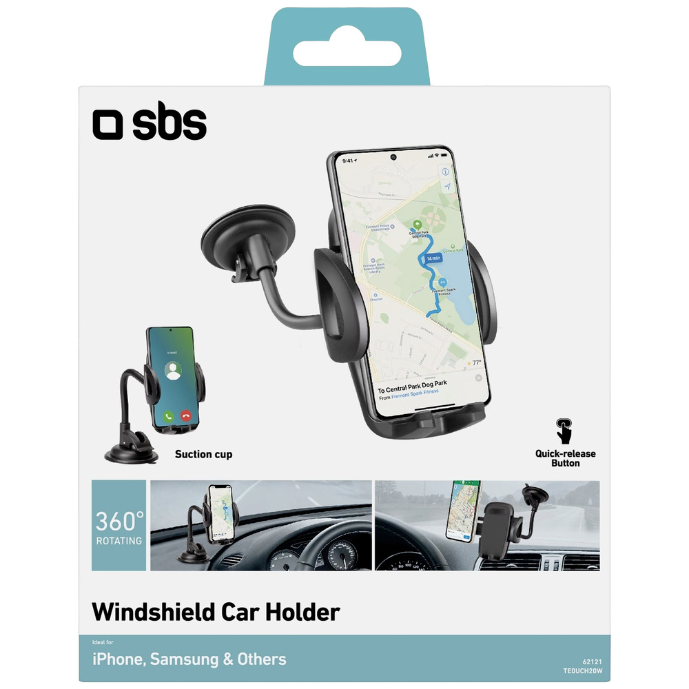 sbs Kfz-Halterung Universal Handy-Halterung bis 6'' Schwarz - Bild 5