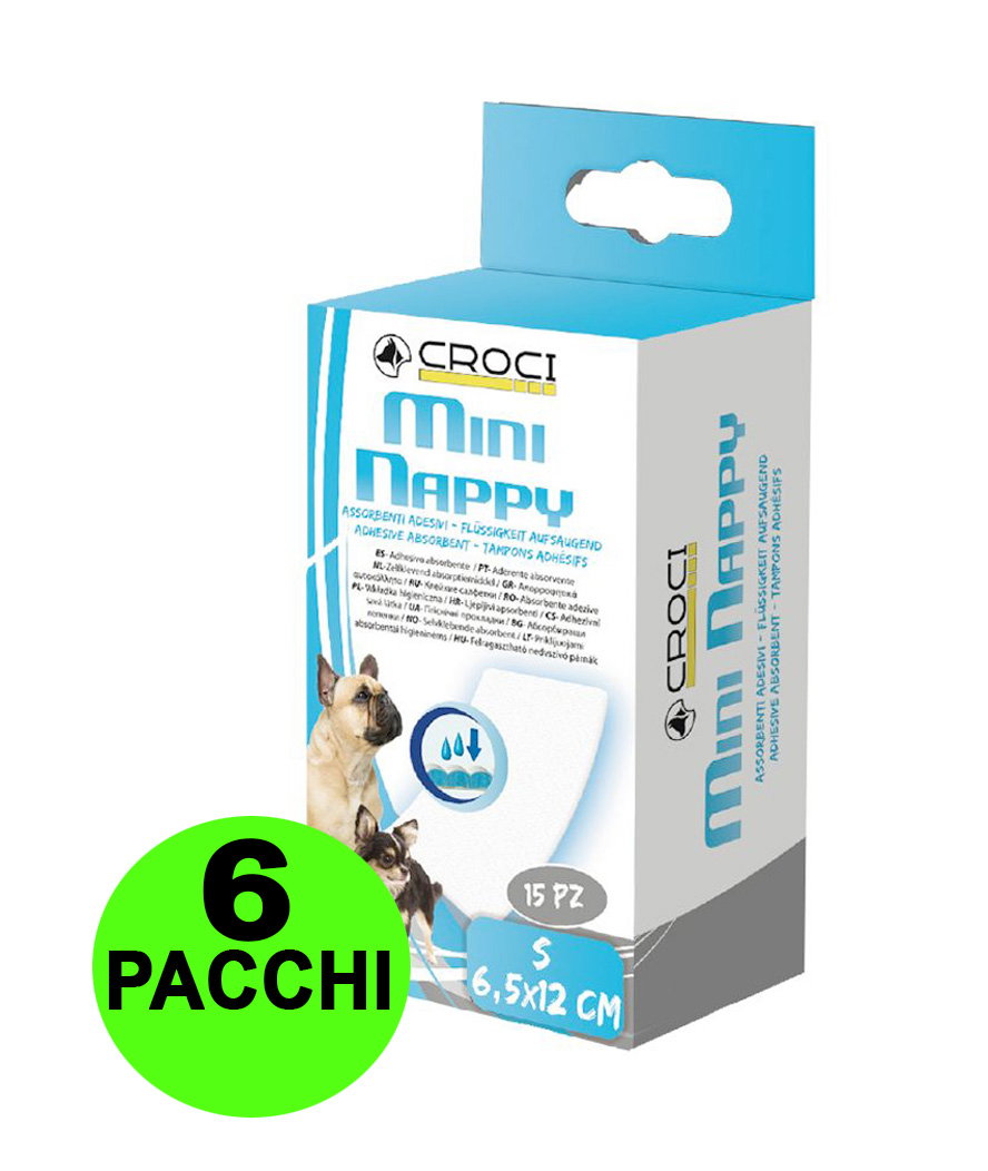 90 Hygienische Slipeinlagen Für Hunde Mini Nappy S 6,5x12 Cm - 6 Packungen Zu Je 15 Stück. - Bild 2
