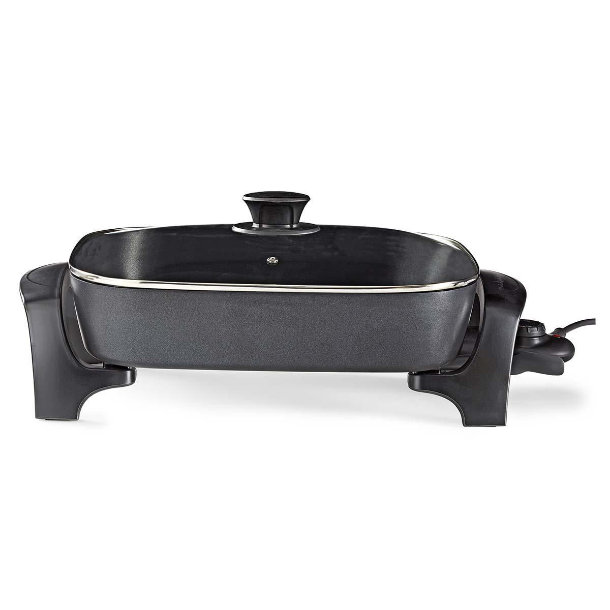 Nedis Schwarz - Elektrische Bratpfanne 40Cm Dicker Aluminiumgusskorper