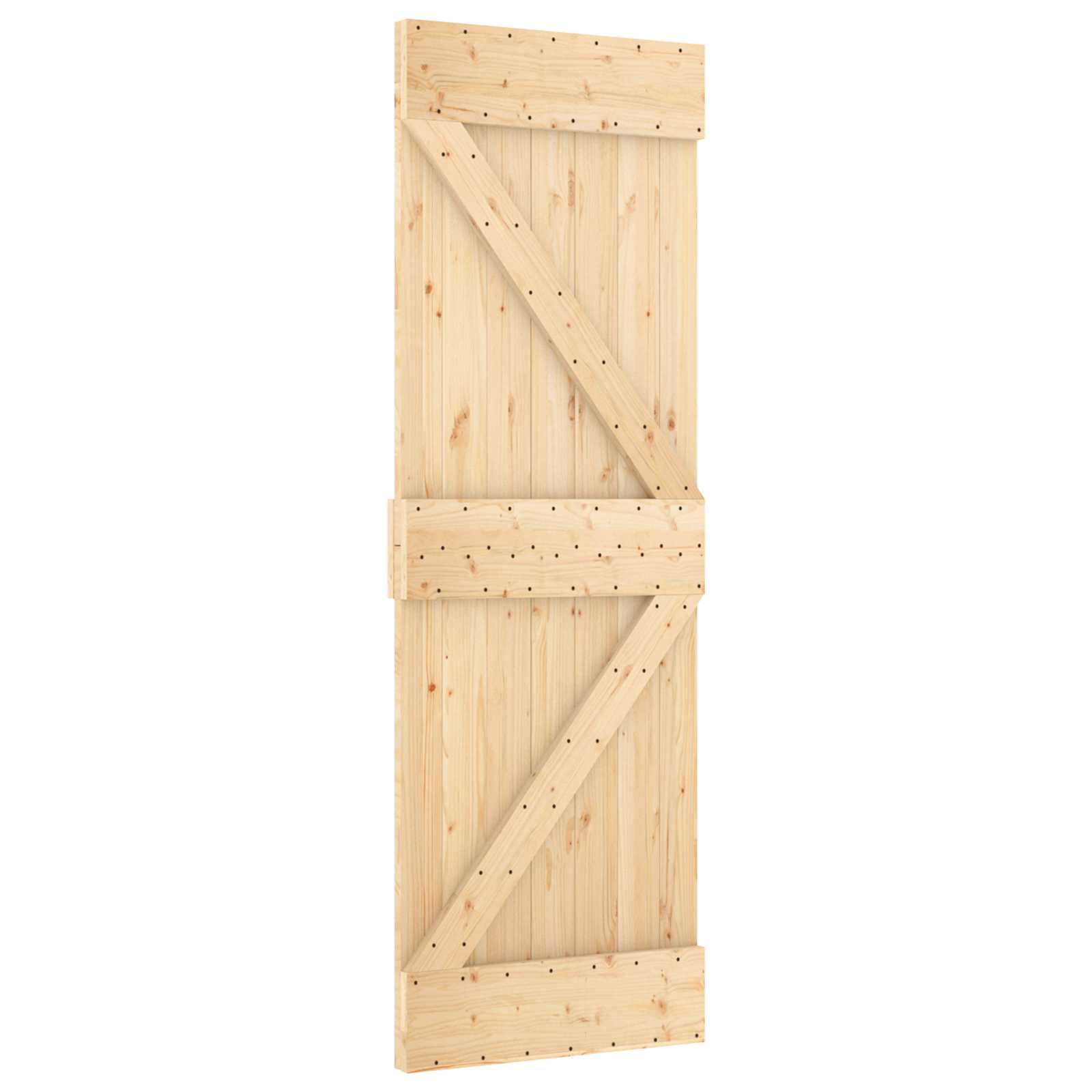 Door Narvik Natural 70 X 210 Cm Solid Pine Wood Vidaxl