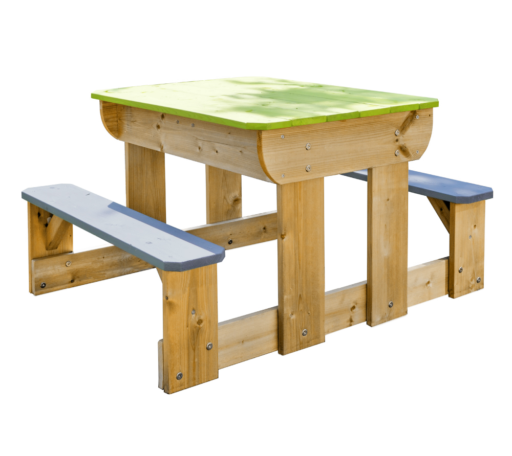 Wendi Toys - Kinderspieltisch Für Sand- Und Wasserspiele Mit 2 Bänken, Inkl. Wannen, 2 Bänke Angebaut 4751017092057