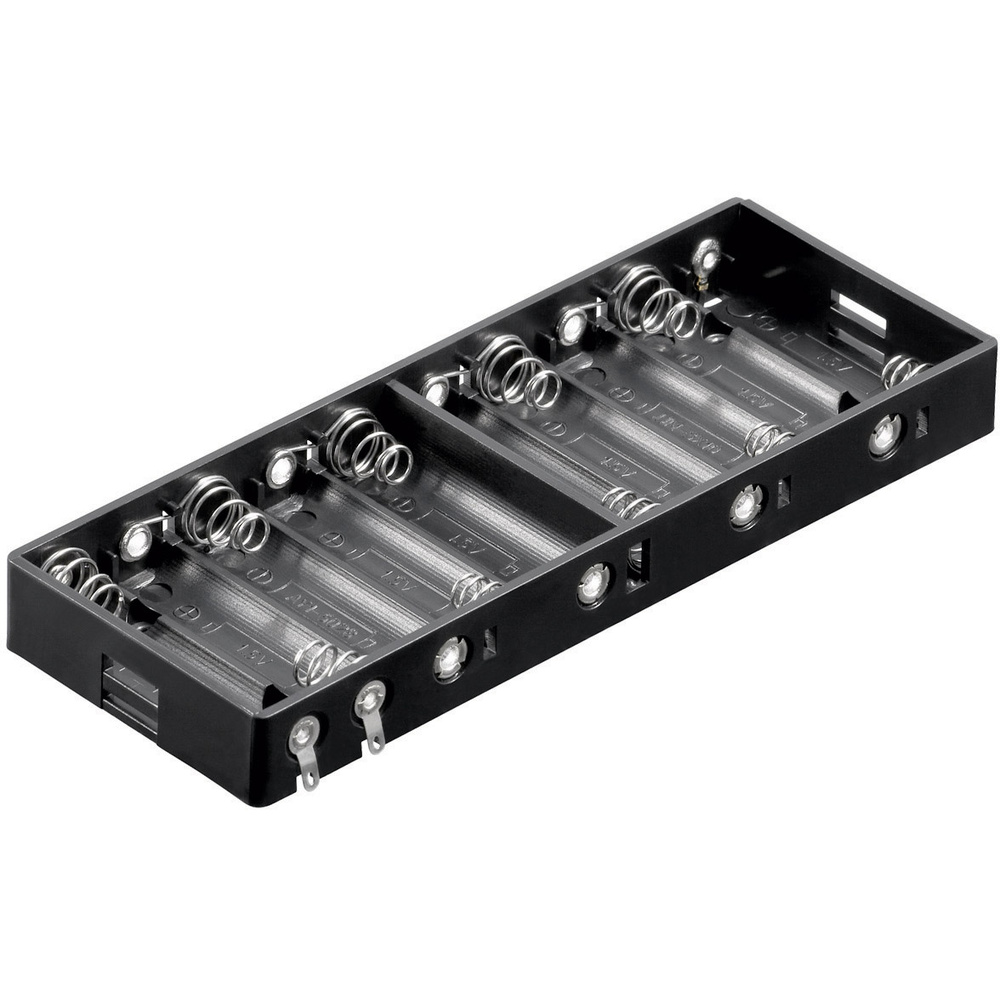 Goobay - 11986 Batteriehalter 10X Mignon (Aa) Lötanschluss (L X B X H) 151 X 57.3 X 15.8 Mm