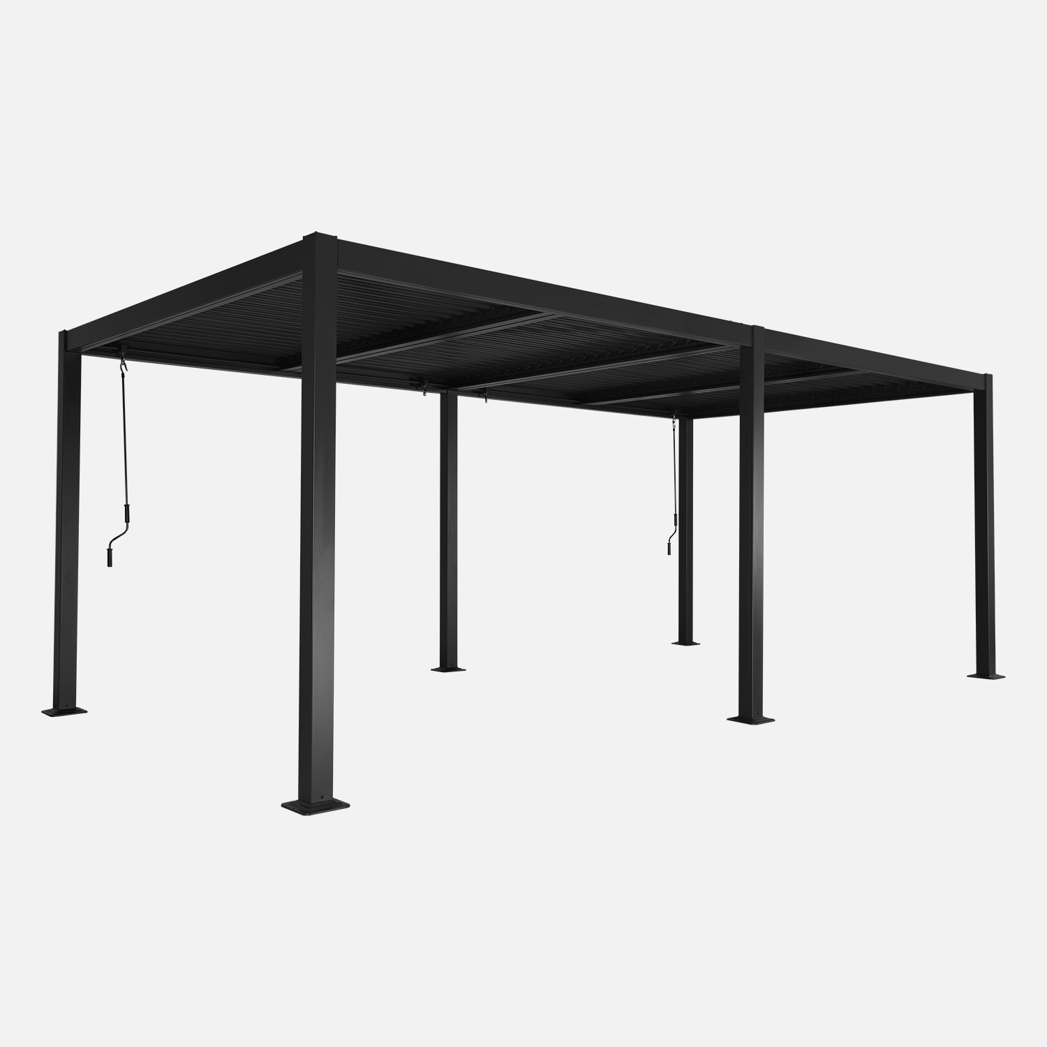 Sweeek Pérgola Bioclimática 3x6m de Aluminio y Acero con Lamas Orientables