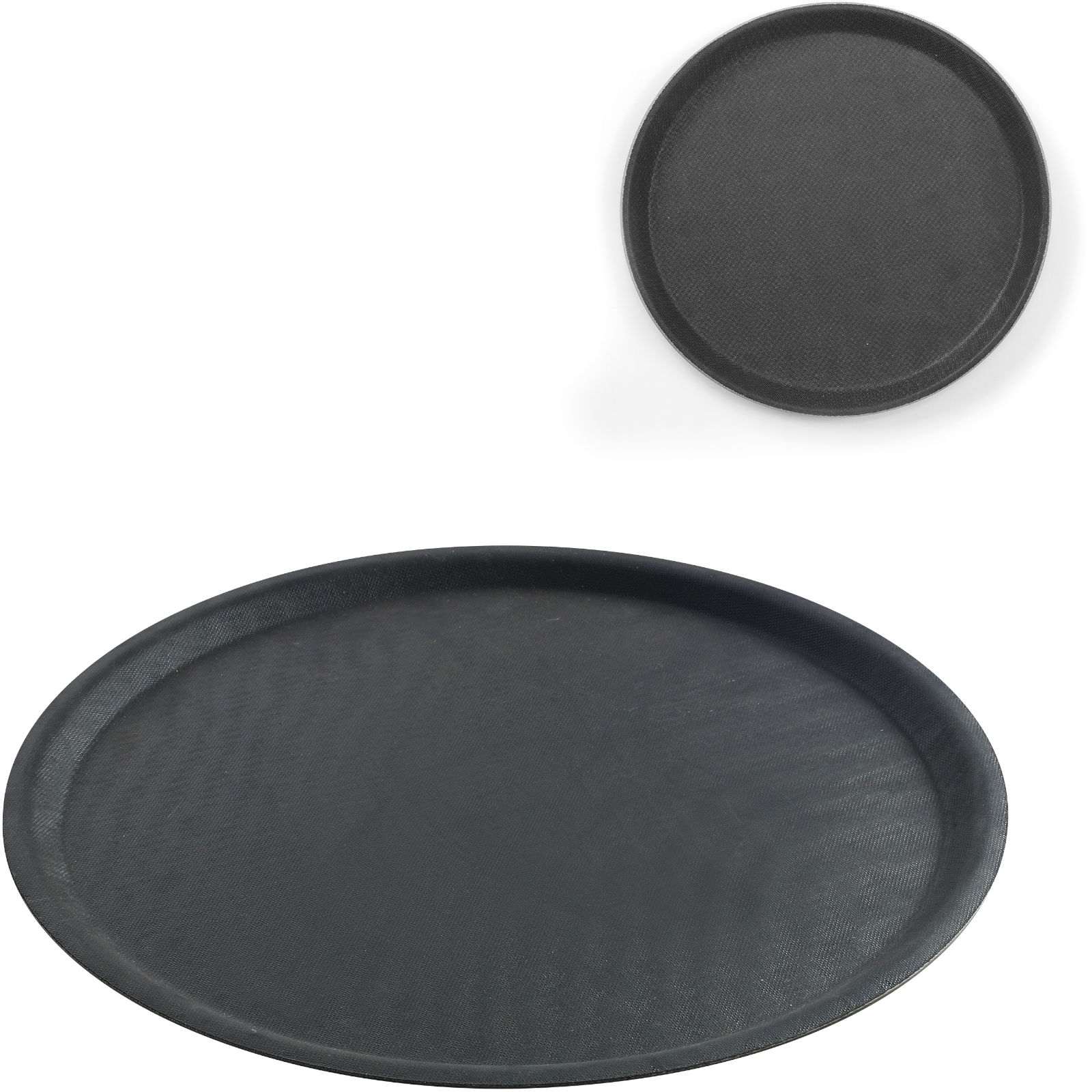 Hendi Schwarz Serviertablett, Rund, ⌀460X(H)22Mm