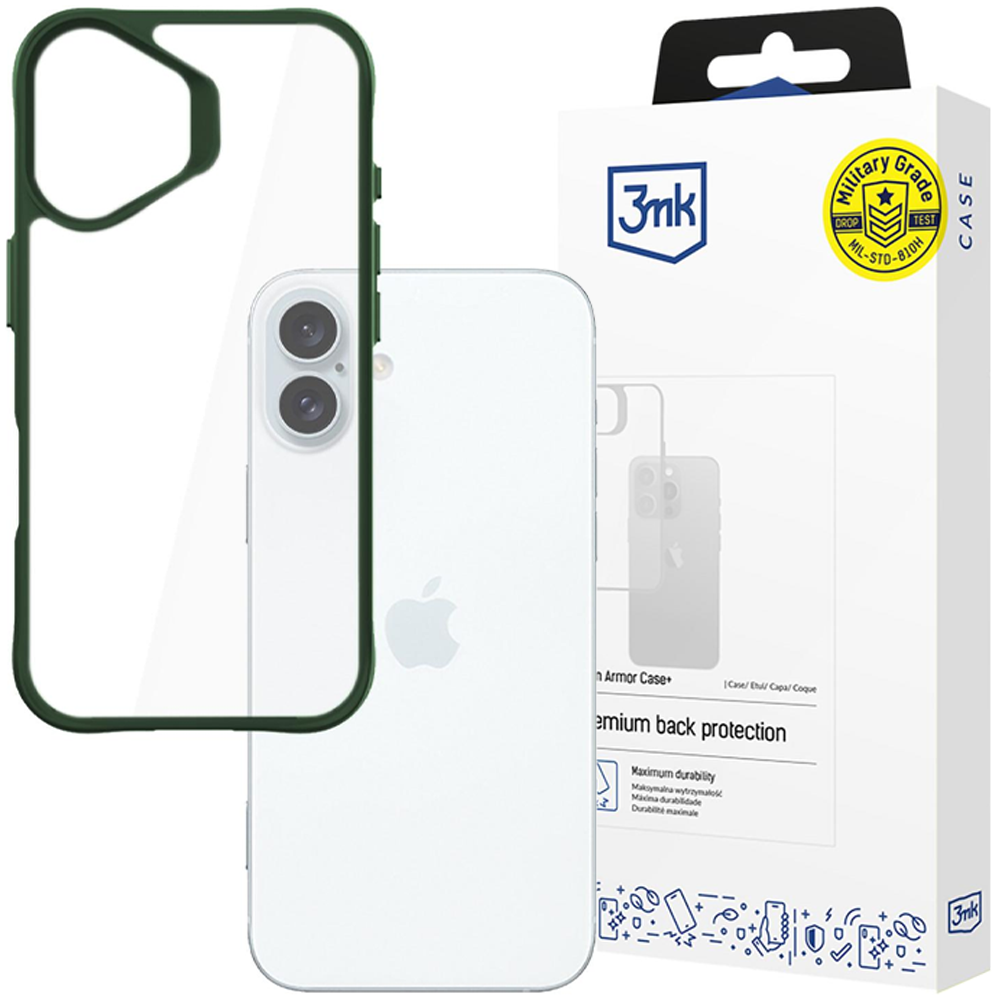 Oem Grün Apple Iphone 16 - 3Mk Satin Armor Case+