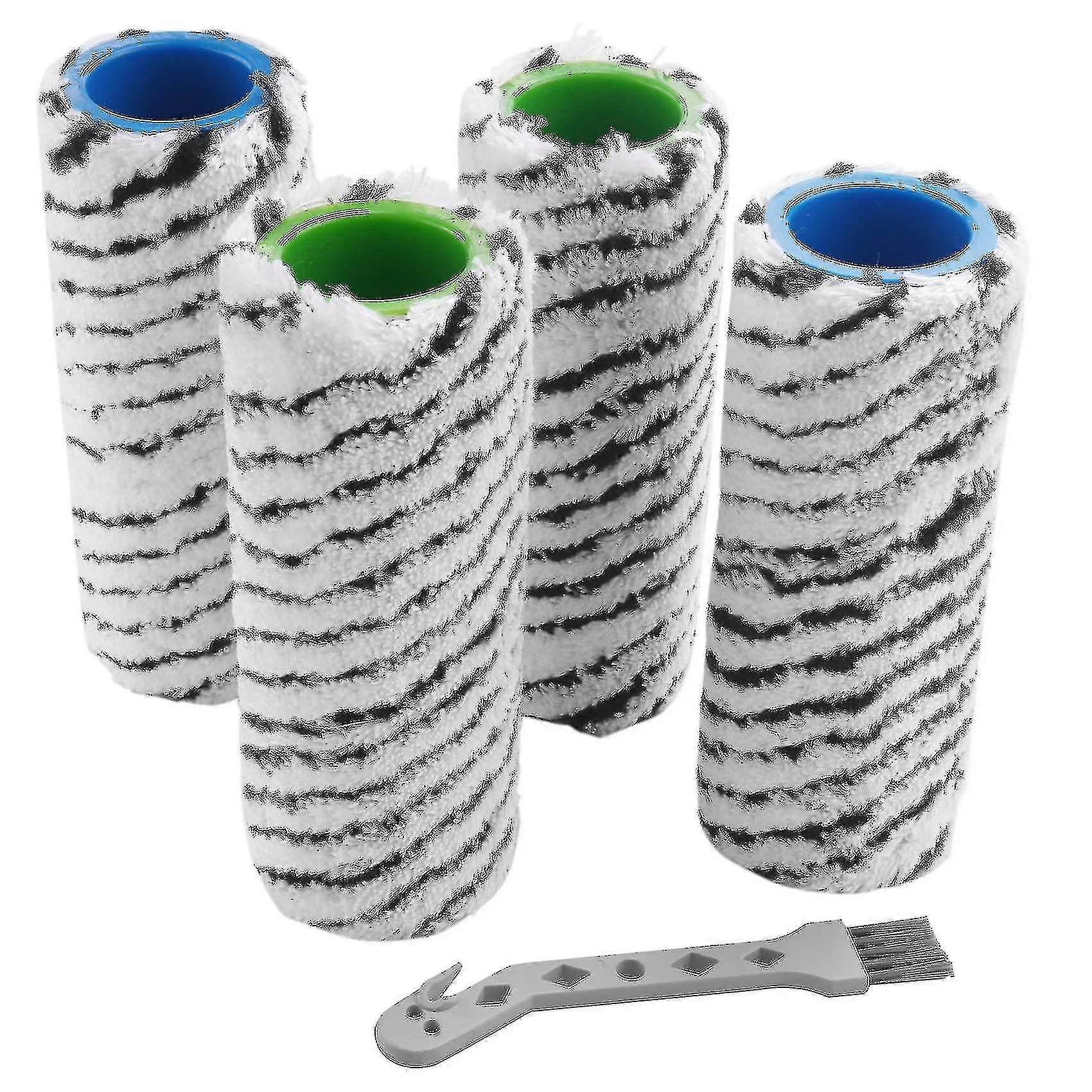 Brosses à rouleau pour pierre Kärcher FC7, FC5, poils rigides microfibre, lot de 4