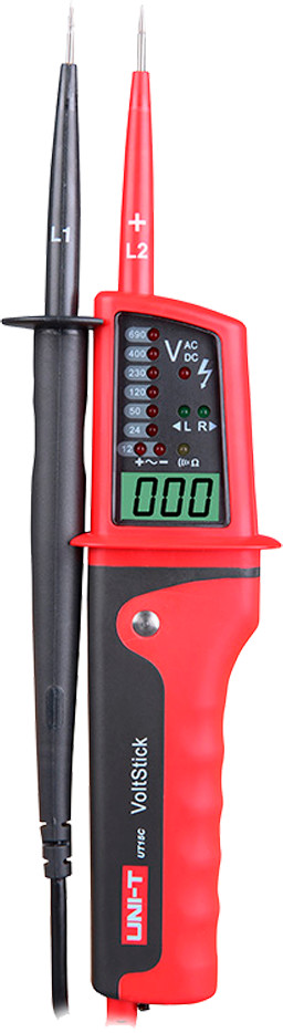 UNI-T Spanningstesters UT18C UT18D UT15C Fasevolgorde Continuïteit Spanningsdetector LCD Display Auto Range IP65 Waterdichte Meter