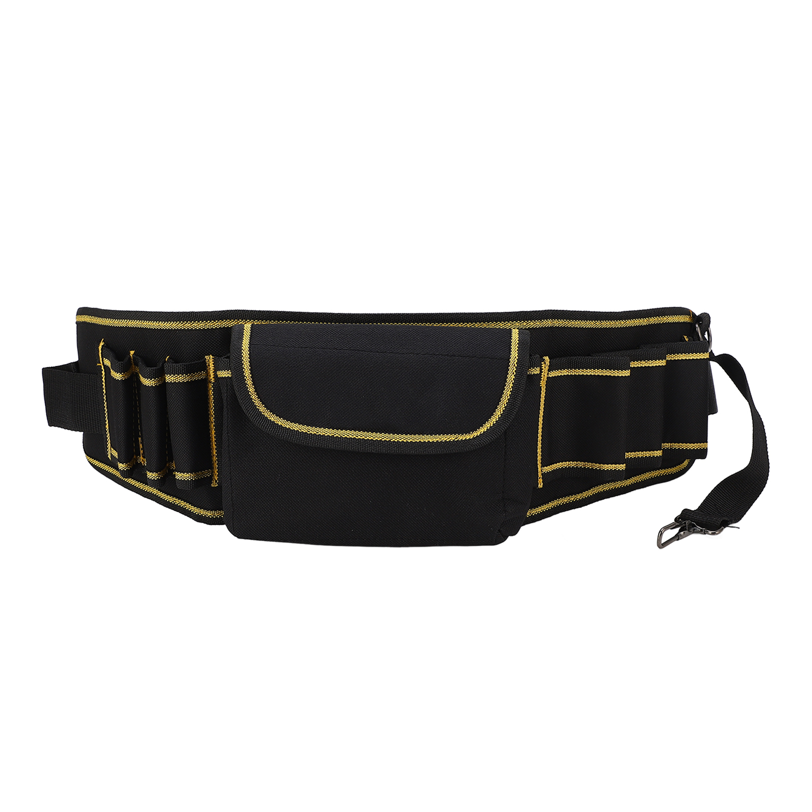 Sacoche à outils de ceinture en toile Oxford, poche principale et poche avant, sangle ajustable