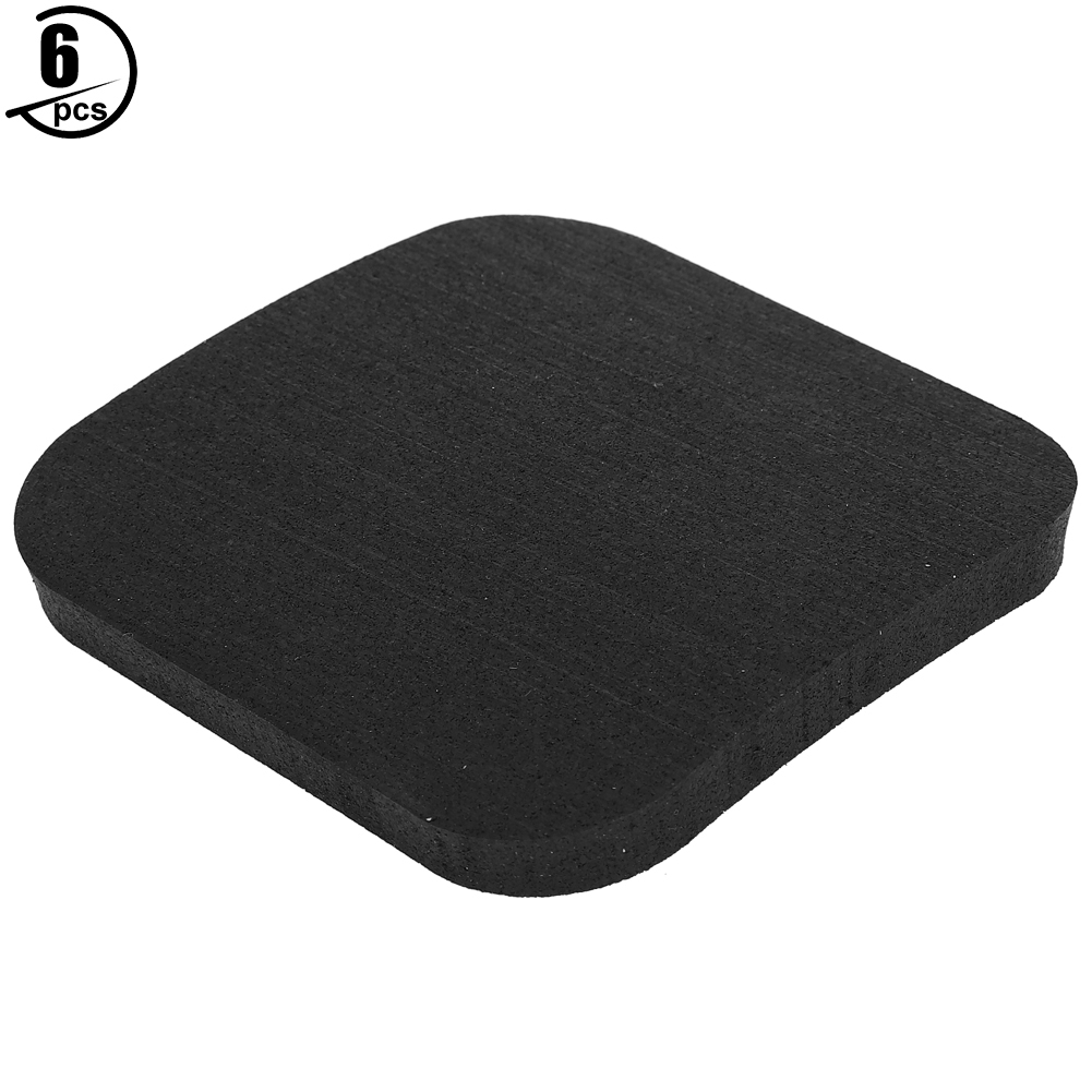Tapis amortisseurs en caoutchouc antidérapant 10 x 10 cm, lot de 6