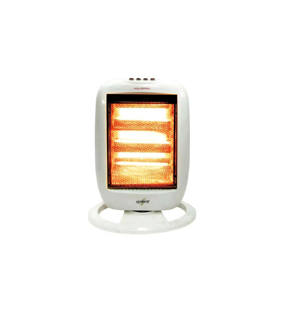 Syntesy - Stufa Alogena Rotante Design 1200w - Misure Di Ingombro Cm.36x17x60h.