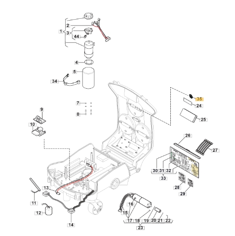 Scheda Emergency Robot Modelli Autoclip522 Originale Stiga 112600141/0 Stiga