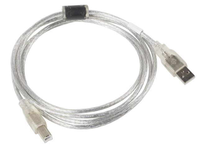Lanberg Transparent Am-Bm Ferrit Usb 2.0 Kabel 1,8 M
