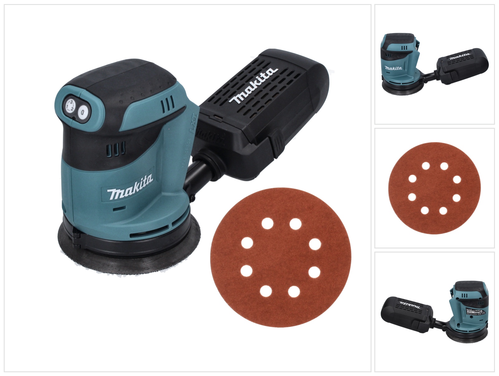 Dbo 180 Z Akku Exzenterschleifer 18 V 125 Mm + 50x Schleifpapier K 320 - Ohne Akku, Ohne Ladegerät - Makita