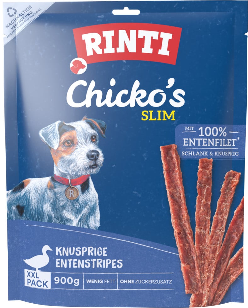 Rinti Chicko Hundesnack Slim Ente XXL 900 g - Bild 6