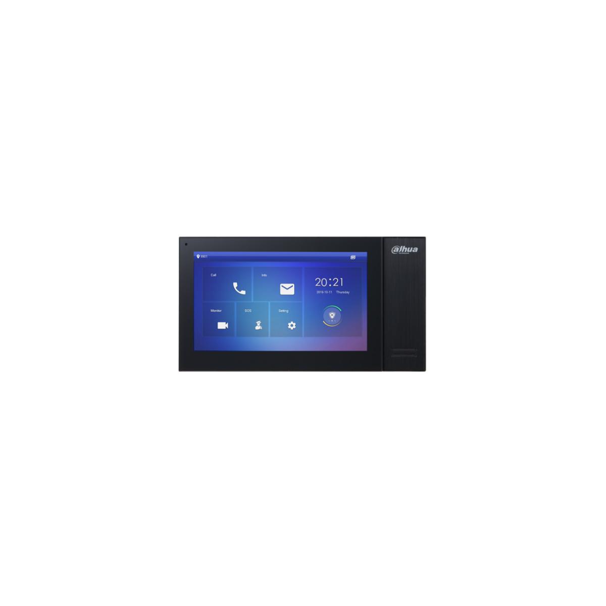 Dahua Technology VTH2421FB, 17,8 cm (7 Zoll), LCD, 1024 x 600 Pixel, Kapazitiv, H.264, Schwarz - Bild 4