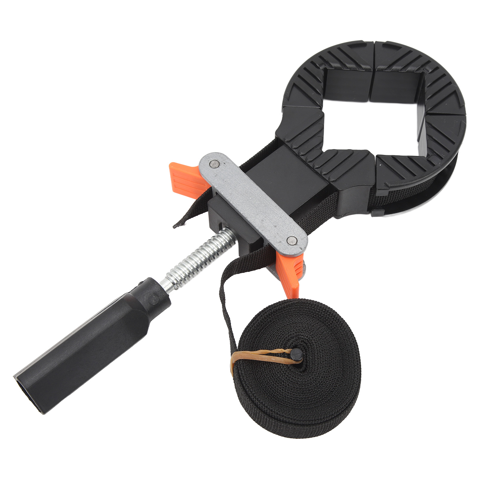 Serre-sangle à cliquet à dégagement rapide, sangle nylon 4 m, mâchoires non marquantes, lot de 1