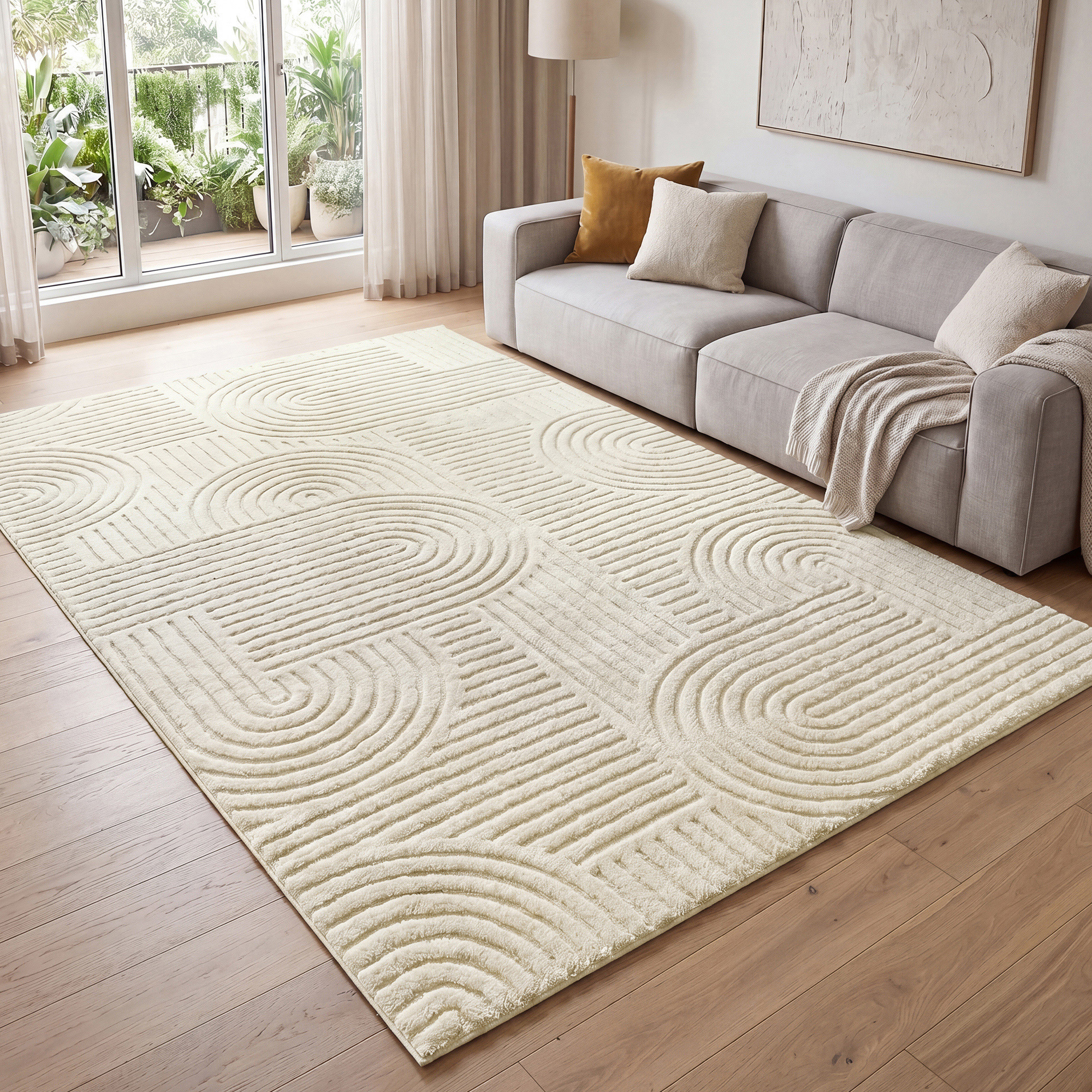 Songmics – Tapis Moderne Antidérapant 200 X 290 Cm – Lavable En Machine