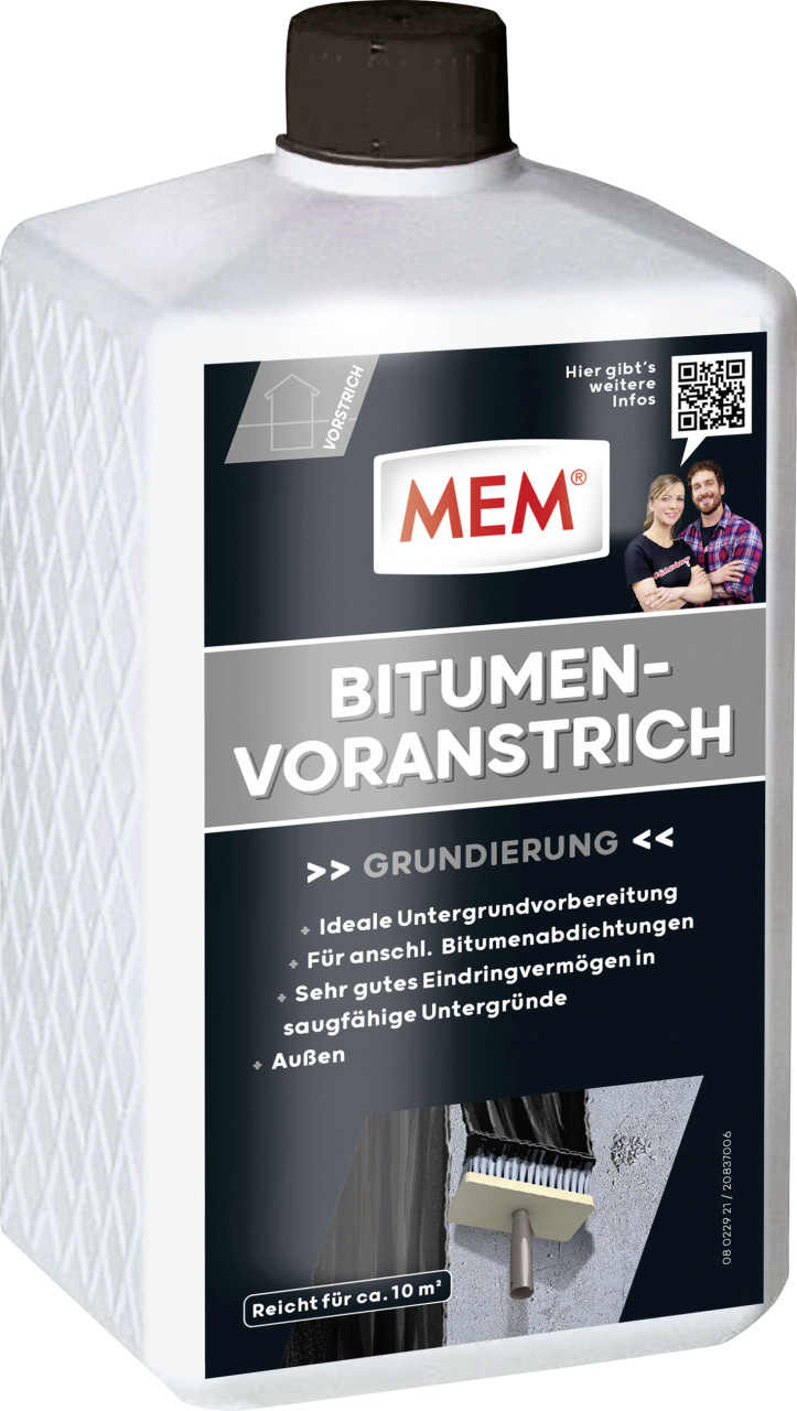 Mem - Bitumen-voranstrich 1 L Grundierung & Imprägnierung