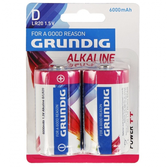 Batterien (lr20) Alkalisch Grundig 2 Stk./bl