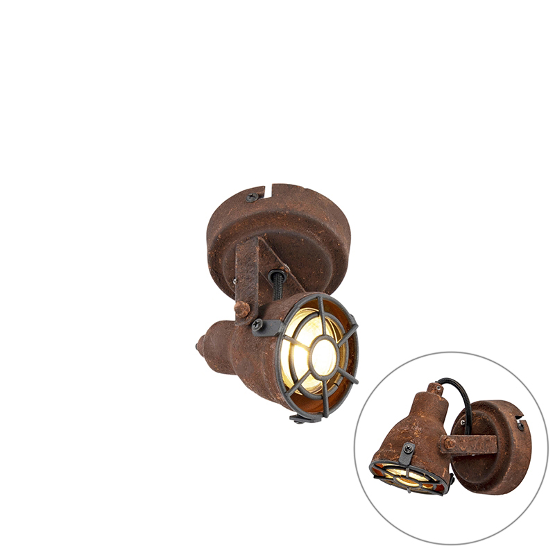 Qazqa Smart Spot Rust Brown Incl. Wifi Gu10 - Sorra