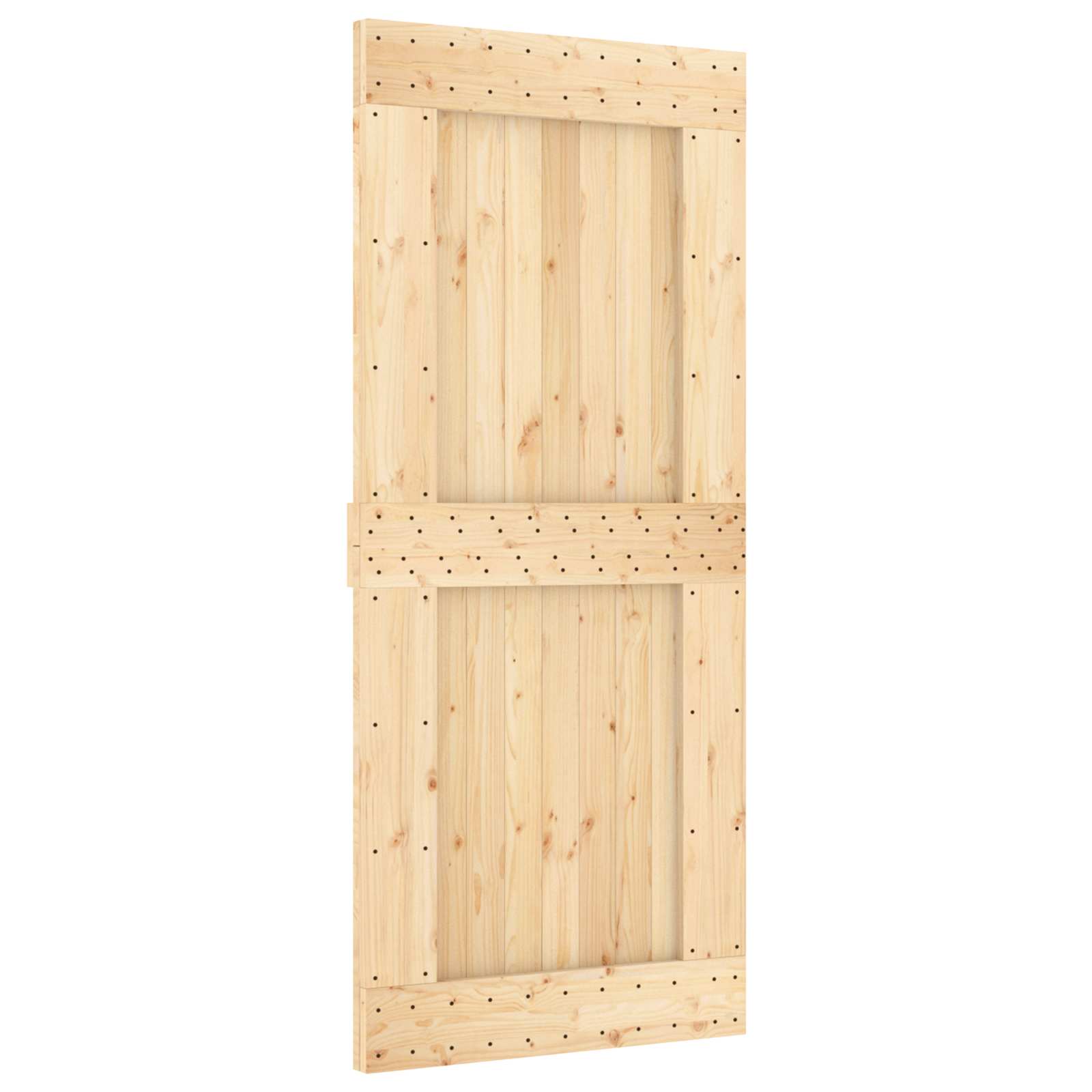 Door Narvik Natural 90 X 210 Cm Solid Pine Wood Vidaxl