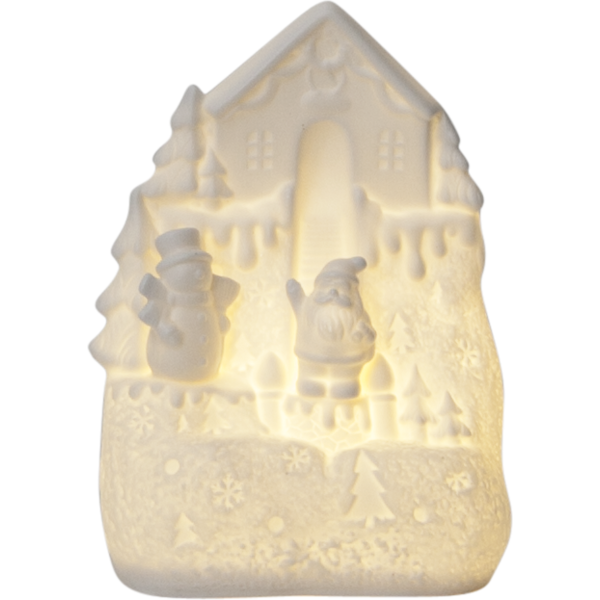 Star Trading Weiss - Led-Haus 'Vinter', Santa Am Haus,