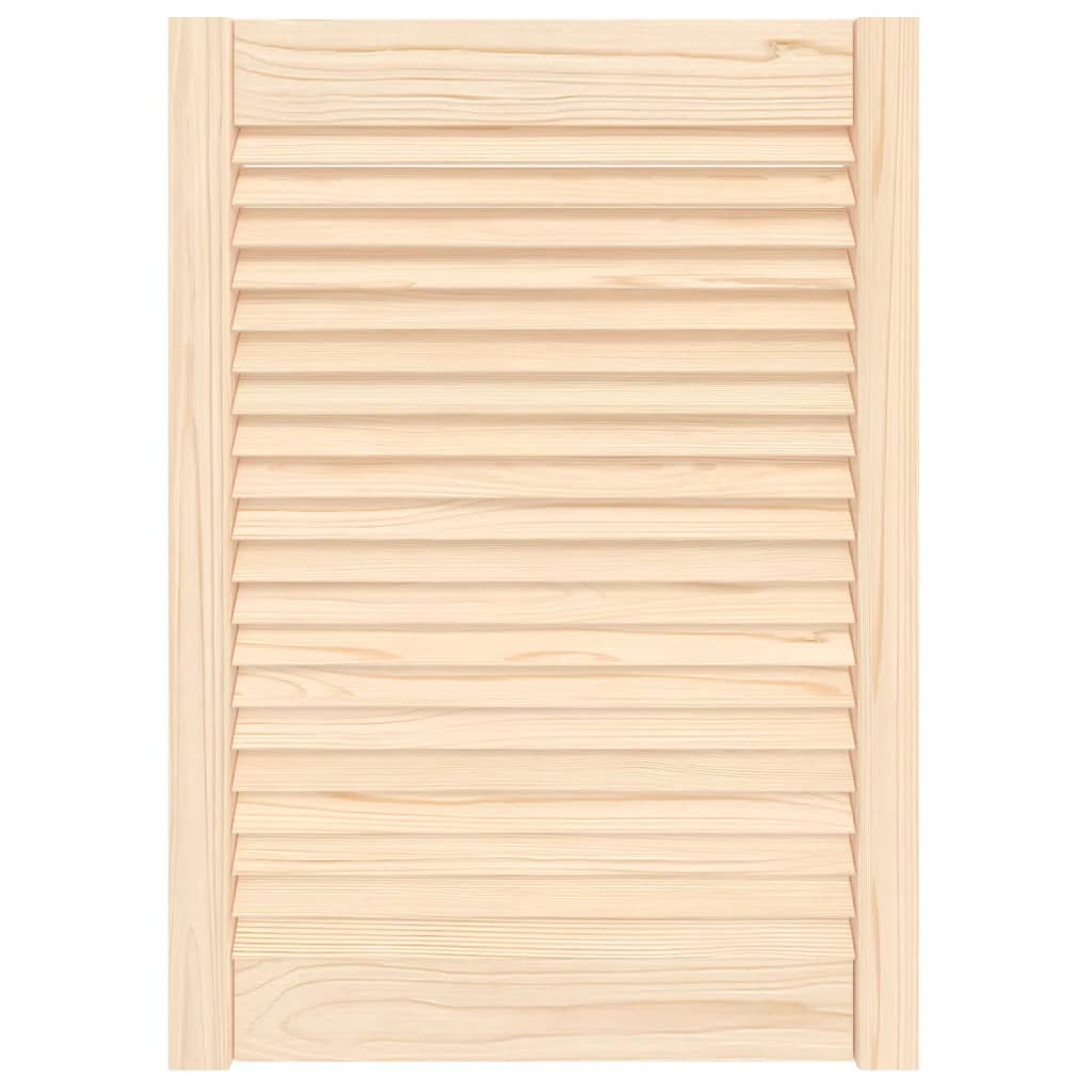 Cabinet Door Louvred Design 69x49.4 Cm Solid Wood Pine Vidaxl