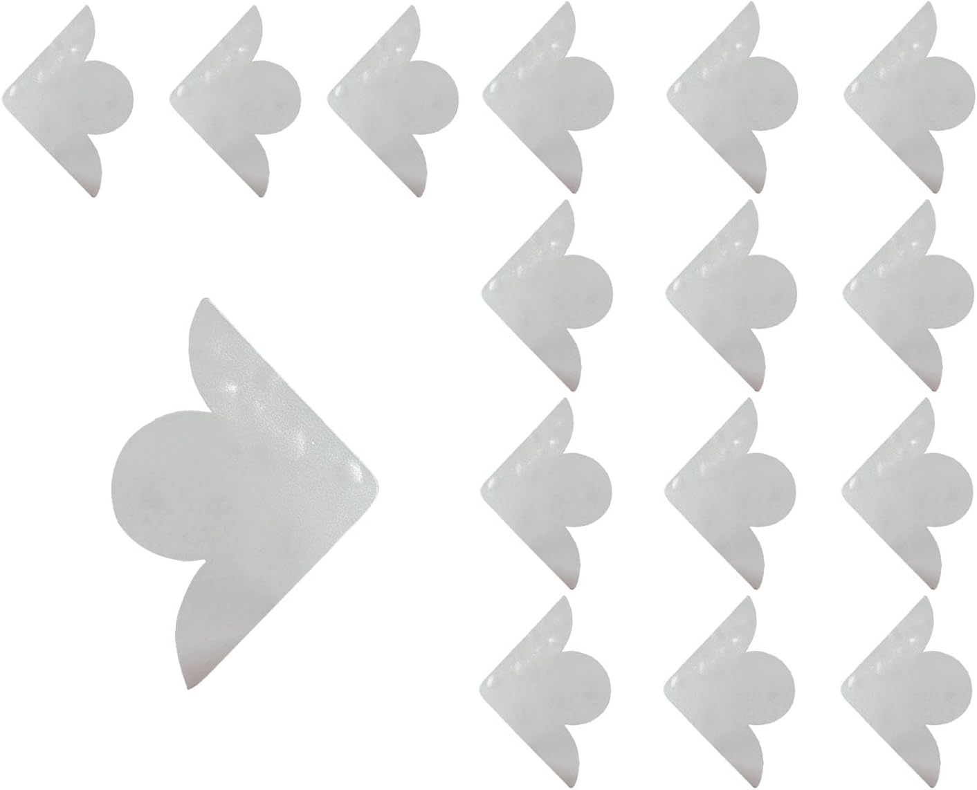 Patins antidérapants adhésifs et réutilisables pour tapis et moquettes, 10 x 10 cm, lot de 10