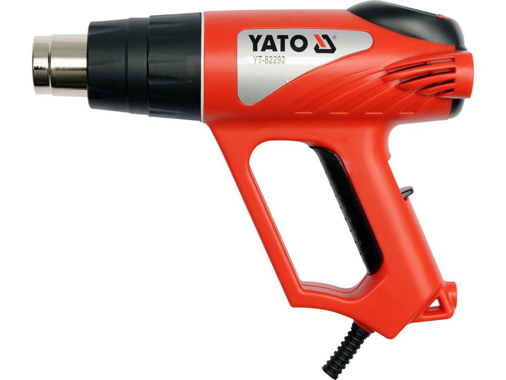 Yato Schwarz Heißluftpistole 2000W 50550°C Zubehör Led-Anzeige - Yt-82292