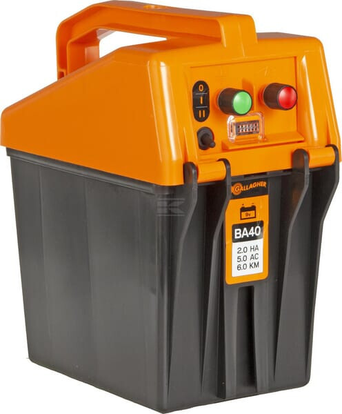 Gallagher Schwarz Gartenzaun, Schrikdraadapparaat (Batterij) Ba40 - Image 3