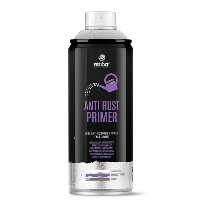MTN Cans Pro Anti Rust Primer 400ml - Grey - Grundierung - Image 2