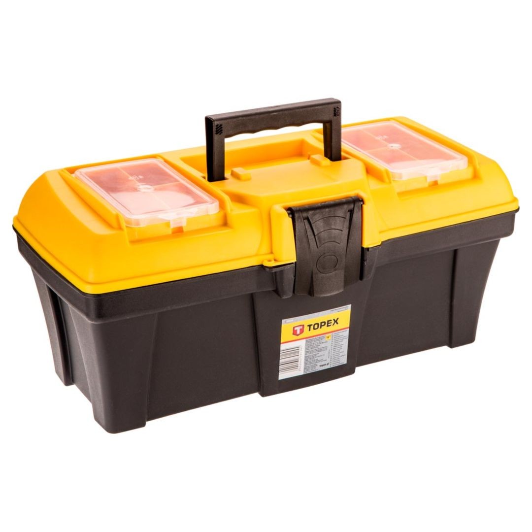 Topex Schwarz/Weiss Werkzeugkoffer, Toolbox 16 With Drivers - Bild 5