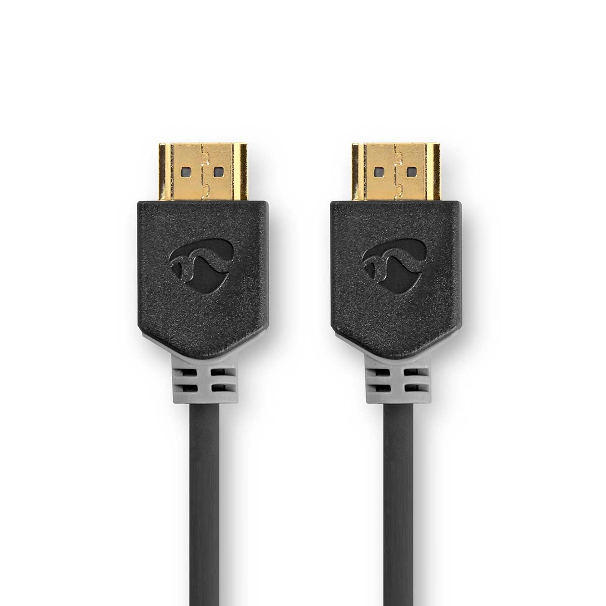 Nedis - HDMI-kabel - HDMI han lige til HDMI han lige - 2 m - antracit (sort) - rund, 4K Unterstützung - Bild 4