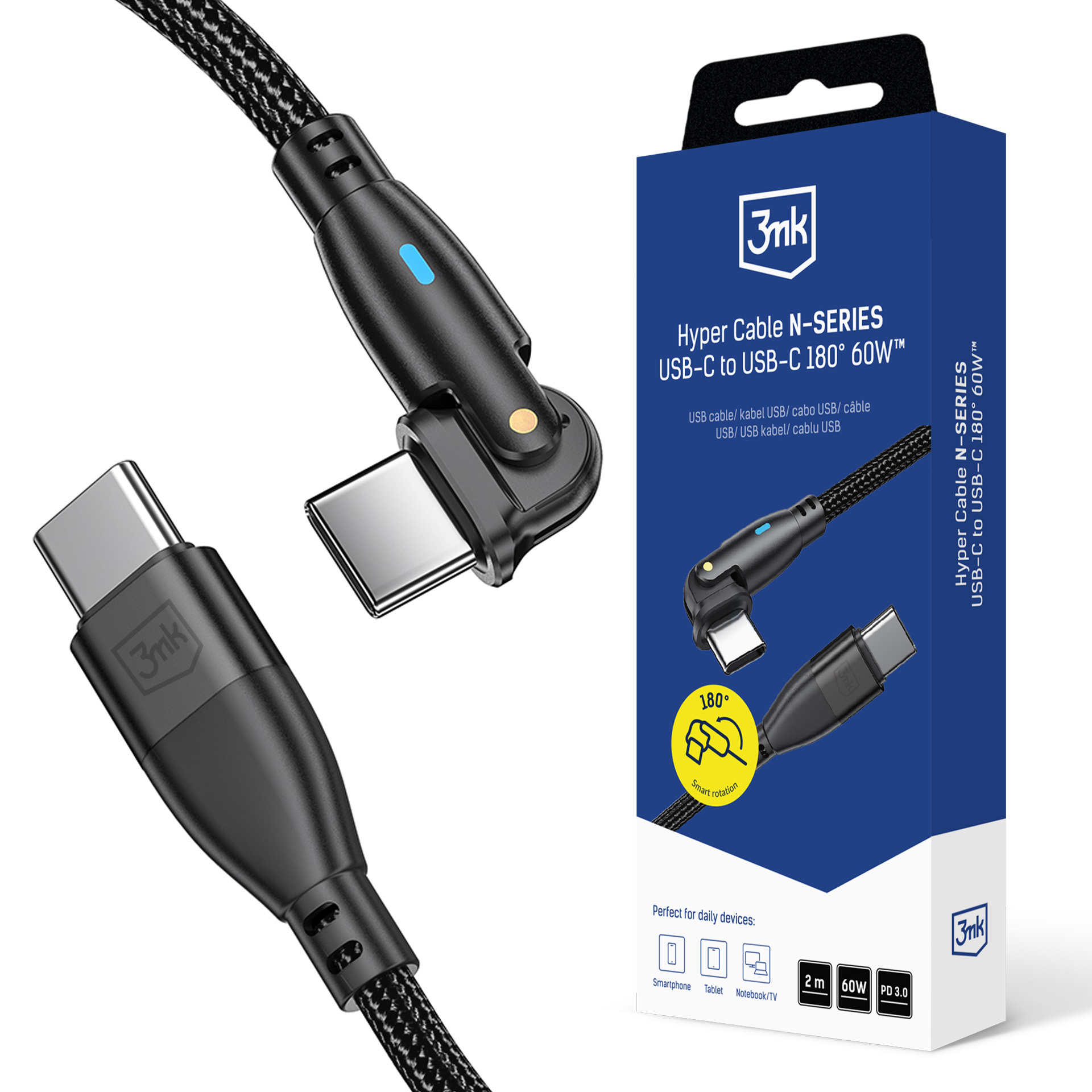 3mk Hyper Cable N-SERIES - USB-C cable - USB-C to USB-C - 2 m - Bild 4
