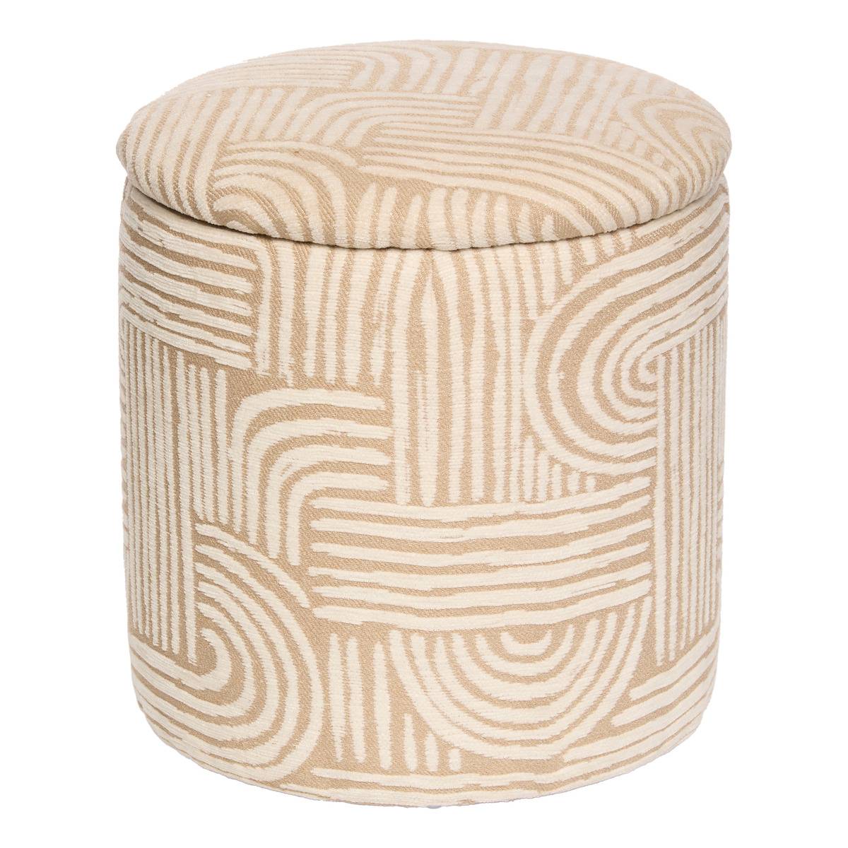 Sitzsack Truhe Nubo Beige 31x34cm - Atmosphera Créateur D'Intérieur
