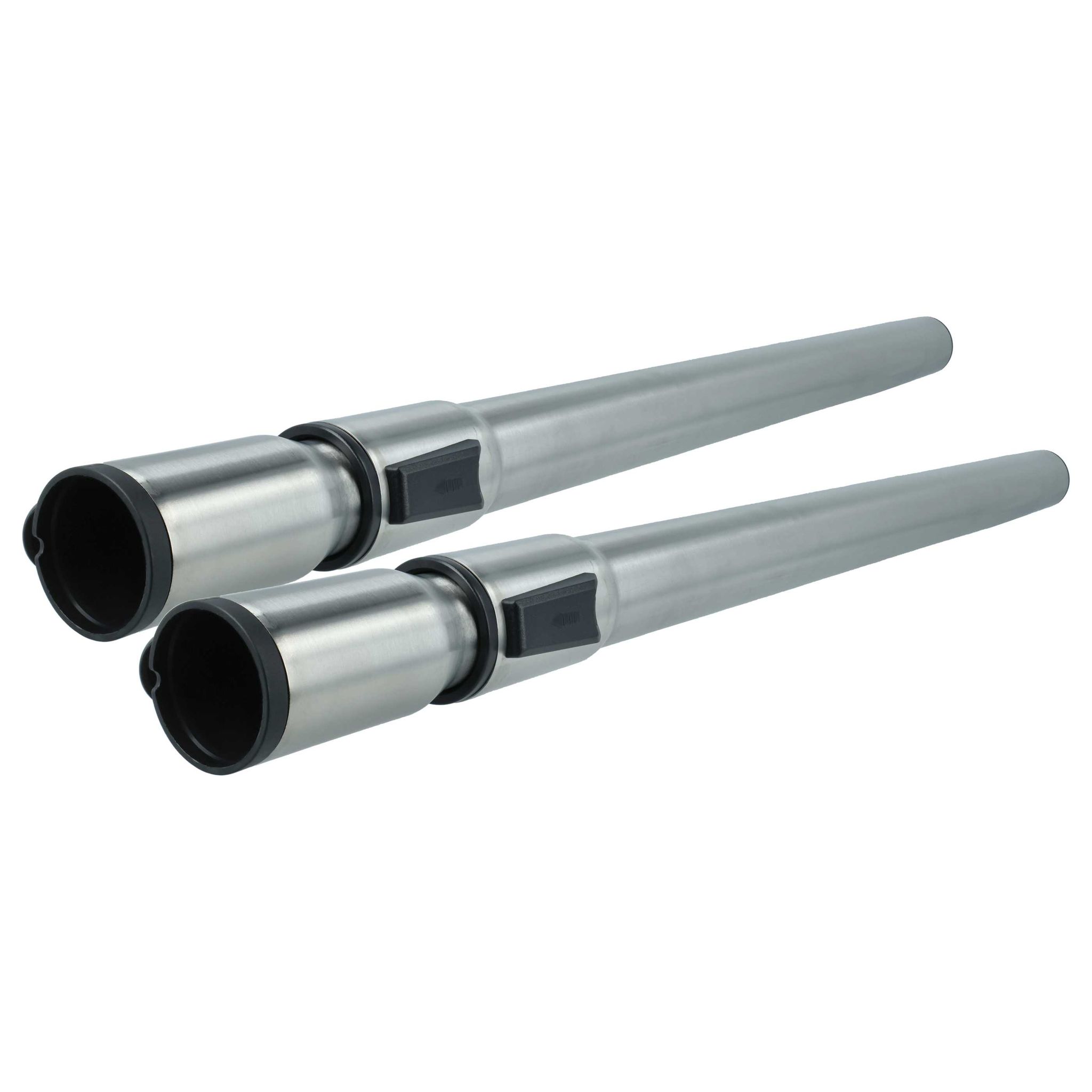 2x Tubo Compatibile Con Miele S278 I-sil, S278 I, S280i, S276 I, S275 I Aspirapolvere - Con Attacco Da 35 Mm, 60 - 100 Cm, Nero / Argento - Vhbw VHBW