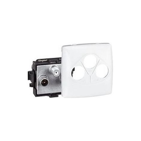 Legrand 086146 TV-R-SAT outlet, surface-mounted modular equipment - white