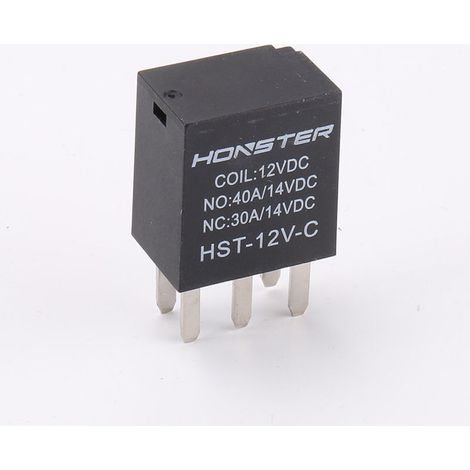 Relais 40A à quatre/cinq broches, commande 12V CC, petit relais de puissance, relais automobile, 12V à quatre broches 40A/30A, petit relais de puissance 12V à quatre broches 40/30A, commande CC. (1/4)