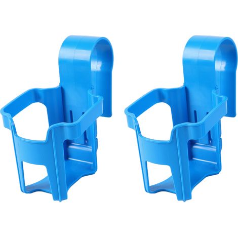 Portabicchieri da piscina per evitare che le bevande si rovescino a bordo piscina, accessori per barre rotonde, binari superiori, 2 pezzi, quadrato