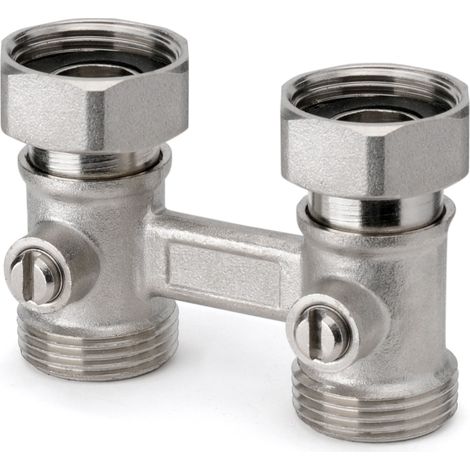Gerades Modell, Zweirohr-H-Ventil mit 3/4"F-Anschlüssen APM 345CP 020 3/4" x 3/4" EK