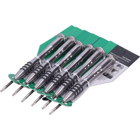 6-pack of six-star electronic product disassembly and repair screwdrivers (8024 6150 lead + nickel sand T9) (1/5)
