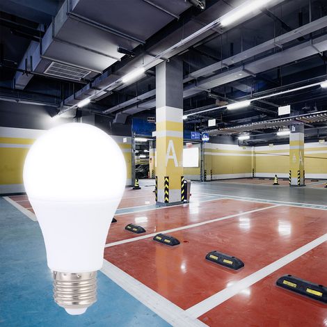 Ampoule LED E26/E27 à détecteur radar 5W/7W/9W haute luminosité pour lampe de bureau, idéale pour la chambre et le salon (85-245V, 5W, lumière blanche). (1/5)