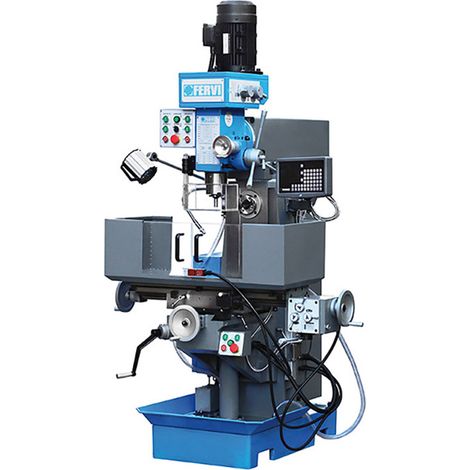 Fresatrice fresa verticale universale a testa veloce 15 kw 400v Fervi f050u (1/5)