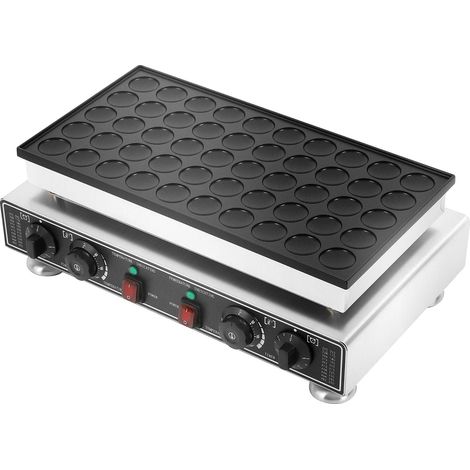Máquina eléctrica para hacer muffins, capacidad para 50 cavidades, potencia de 1800 W, control de temperatura de 50 a 300 ℃, acero inoxidable apto para uso alimentario, revestimiento antiadherente. (1/5)