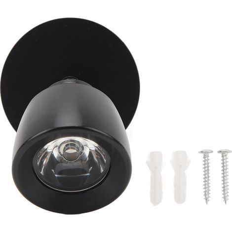 Lampada da comodino a LED ad alte prestazioni, luce bianca calda, adatta per camper, camion, furgoni camperizzati, roulotte, barche e yacht (nera). (1/5)